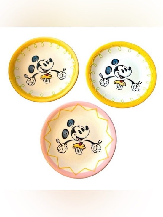 Disney Other - Disney Mickey Mouse dessert/salad plates set of 3
